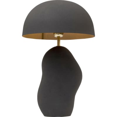 Lampe en acier et aluminium noir
