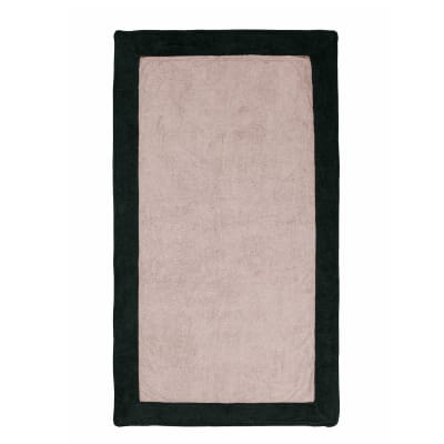 Mmaxi drap de plage et de bain sable/noir 100x180