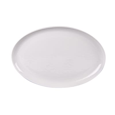 Plat ovale  30x20,5 cm blanc en porcelaine