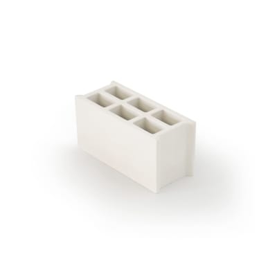 Pot à crayons béton blanc
