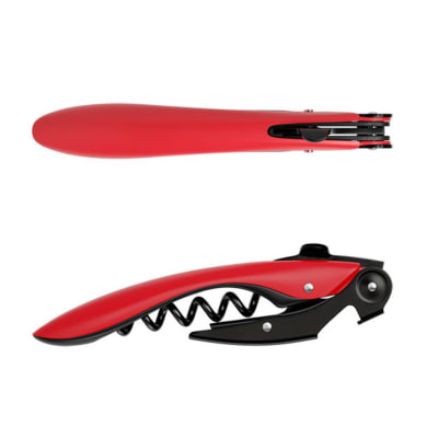 Tire-bouchon double levier high tech rouge