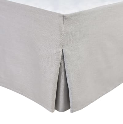 Cache sommiers 100% coton gris clair