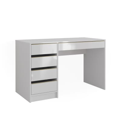 Coiffeuse sans miroir blanc/or 120x75cm