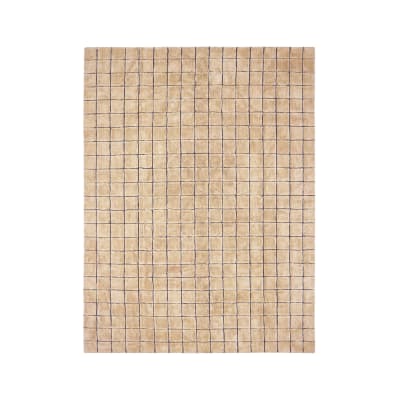 Tapis en laine lavable mosaïque ambre - 170 x 240 cm
