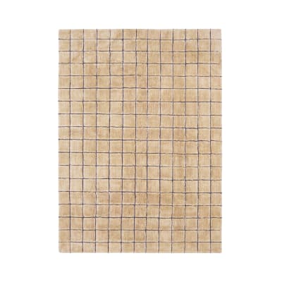 Tapis en laine lavable mosaïque ambre - 230 x 300 cm