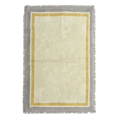 Tapis enfant en coton gris 160 x 230 cm