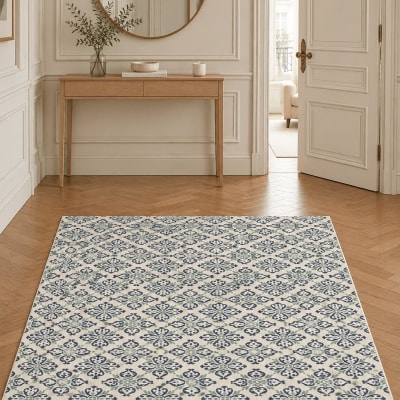 Tapis intérieur extérieur bleu 120 x 170 cm