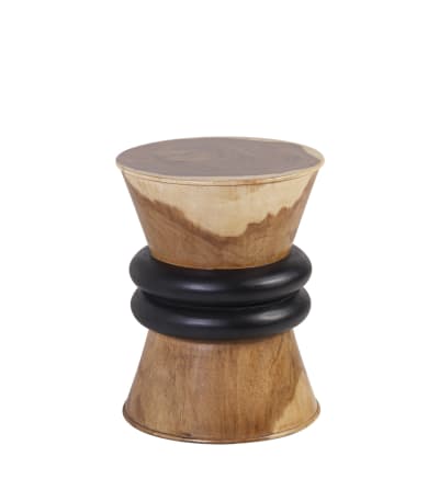 Meuble d'appoint en bois bicolore