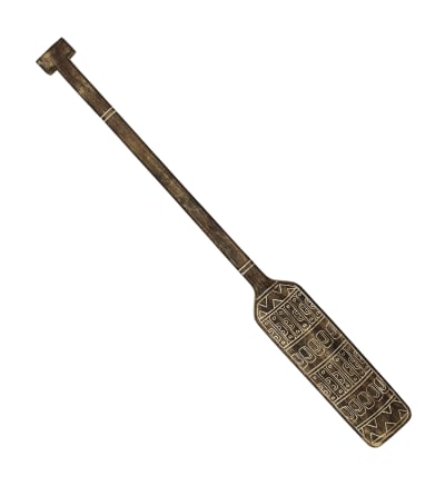 Pièce décorative pagaie en bois de teck marron L 130 cm