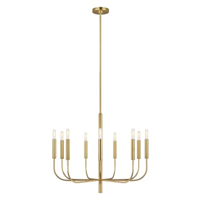 Lustre en métal laiton bruni