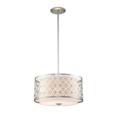 Suspension en métal et verre laqué argenté