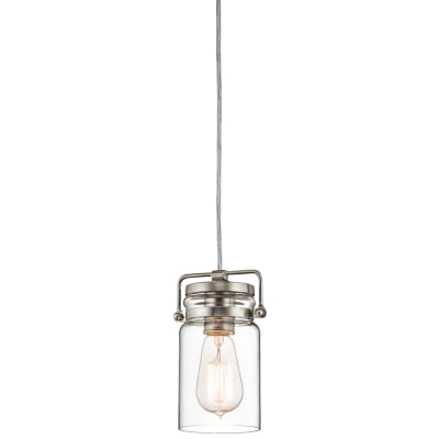 Suspension en métal et verre nickel brossé