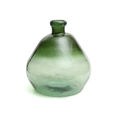 Vase verre recyclé vert 45x45x50cm