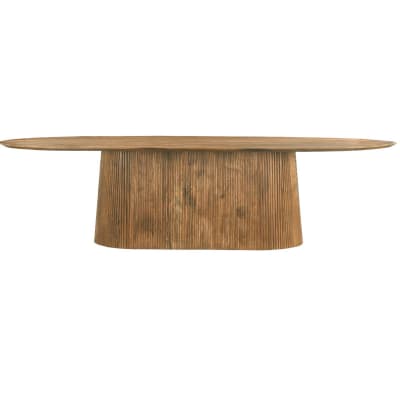 Table à manger ovale +12 personnes 300 cm en bois massif