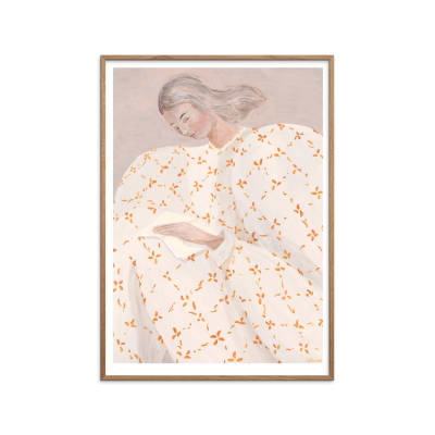 Affiche ''Secret Notes'' Cadre en Chêne - 50x70 cm