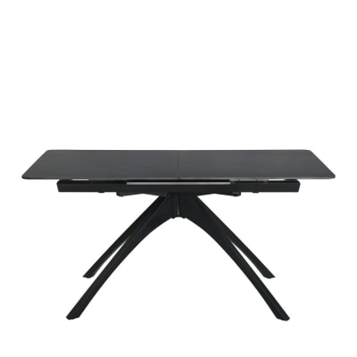 Table à manger extensible 6 à 8 personnes 150-200x85cm - gris foncé