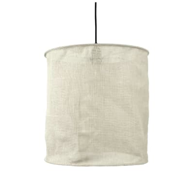 Abat-jour à suspendre toile de jute écru non électrifiée  d.40cm
