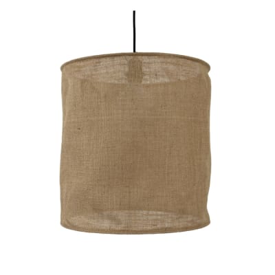 Abat-jour à suspendre toile de jute naturelle non électrifiée d.40cm