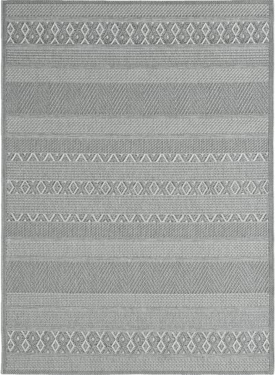 Tapis extérieur terrasse cuisine intempéries, gris, 160 x 220 cm