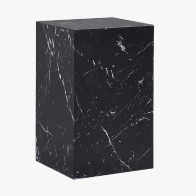 Table d'appoint marbre d'ingénierie noir