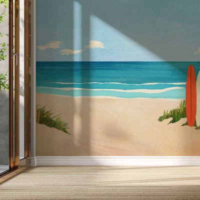 Papier peint plage secrète 364x270 cm