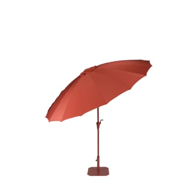 Parasol en tissu et métal - terracotta