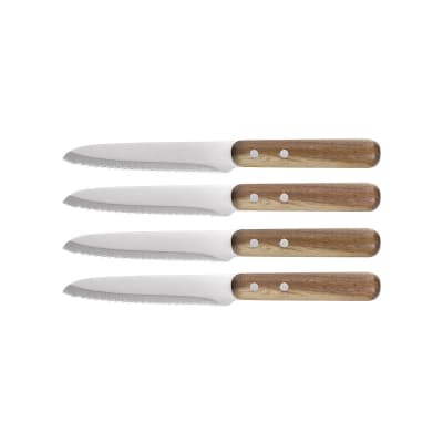 Set de 4 couteaux à steak bois