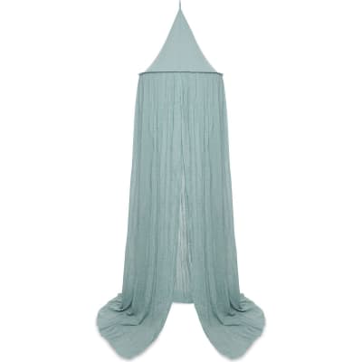 Ciel de lit en coton vert (245 cm)