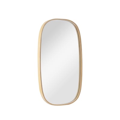 Miroir ovale chêne  40x70cm