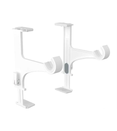 Supports tringle à rideau sans perçage coffret volet roulant blanc