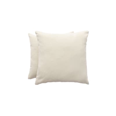 Lot de 2 housses de coussin de Noël en coton vert olive et or 45x45cm