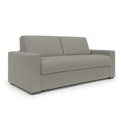 Canapé convertible matelas h20 220 cm taupe