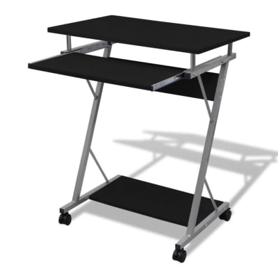 Bureau table meuble travail 60 x 40 x 75 cm noir