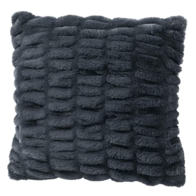 Housse de coussin en polyester gris foncé 45x45cm