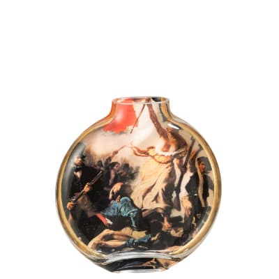 Vase les chartistes en céramique multicolore 24.5x5x25 cm