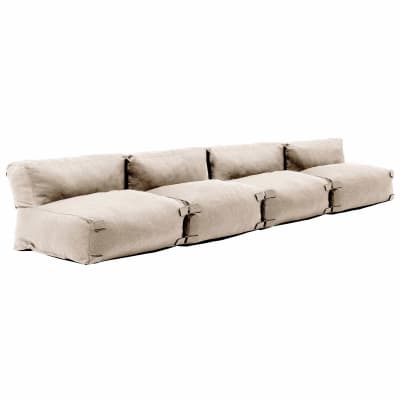 Salon de jardin modulable 4 places beige