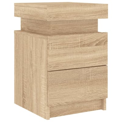 Table de chevet bois marron 35x39x55 cm