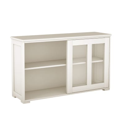 Buffet commode bas beige