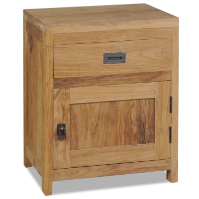Table de nuit chevet beige 40 x 30 x 50 cm