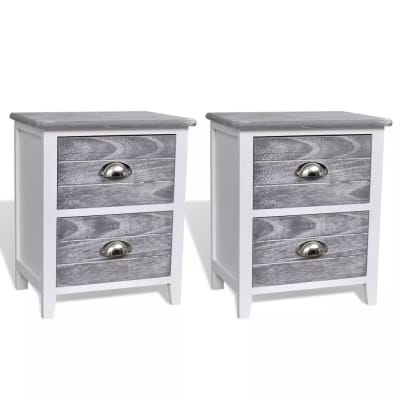 Table de nuit chevet blanche 38 x 28 x 45 cm