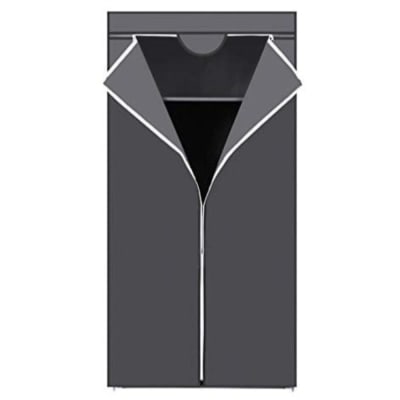 Armoire en tissu penderie 75 x 45 x 160 cm tissu gris