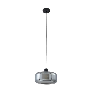 Suspension en verre en verre gris