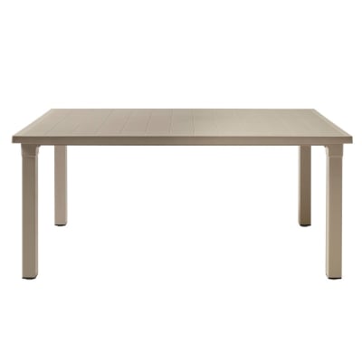 Table de jardin en plastique taupe