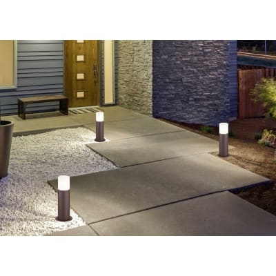 Luminaires de jardin en métal rouille