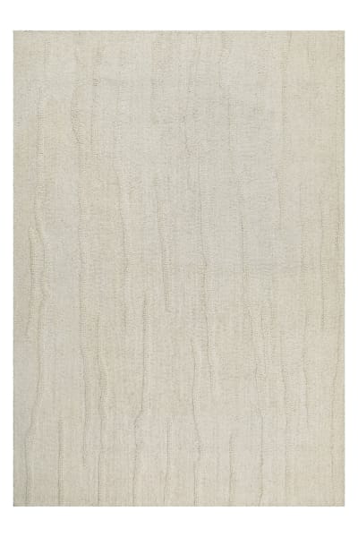 Tapis pure laine tufté main crème 70x140