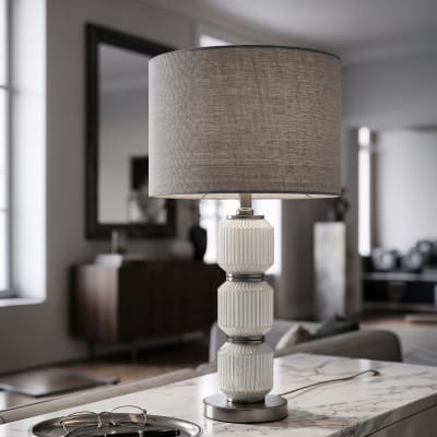 Lampe de table en verre cm ø 32,5x57