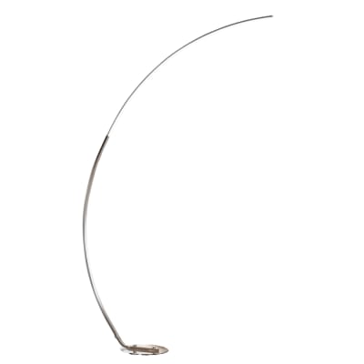 Lampadaire en aluminium, fer et pvc argenté / chromé 184 cm