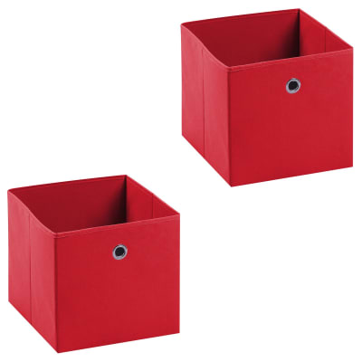 Boîtes de rangement (x2), rouge