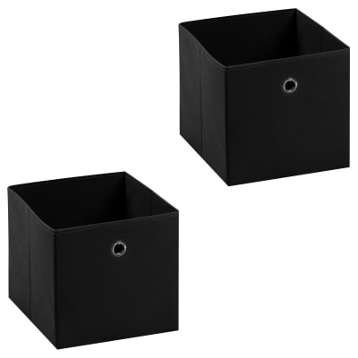 Boîtes de rangement (x2), noir