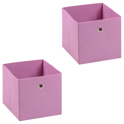 Boîtes de rangement (x2), rose